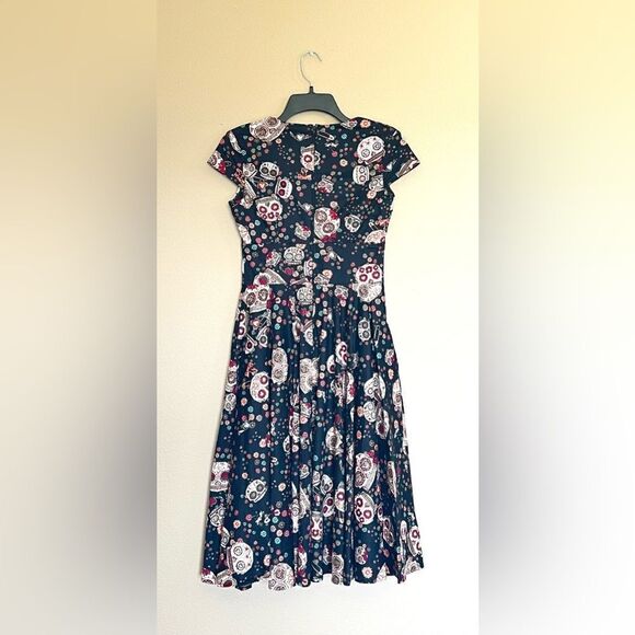 NWT Hell Bunny Sasha Sugar Skull Dress - Picture 9 of 10
